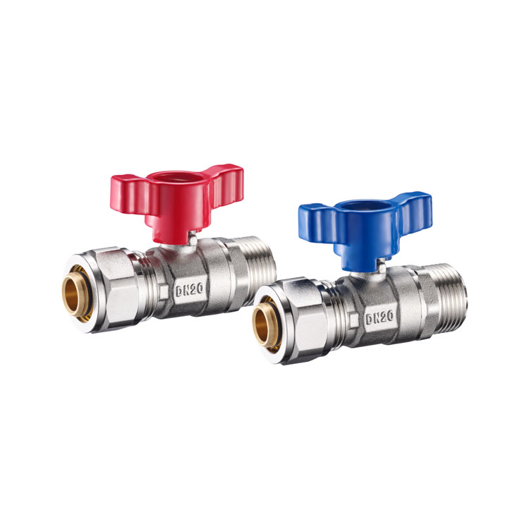 SLD-6505直式铝塑管外丝锅炉球阀