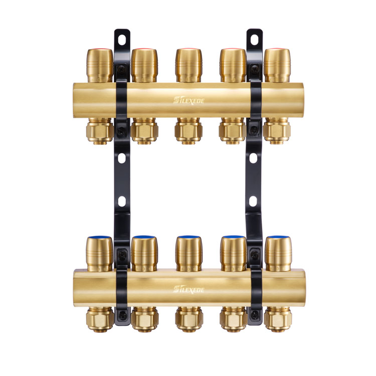SLD-1108  5路圆铜手轮分集水器